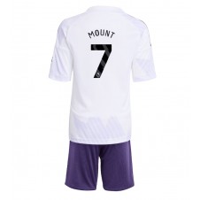 Manchester United Mason Mount #7 Bortedraktsett Barn 2025-26 Kortermet (+ korte bukser)